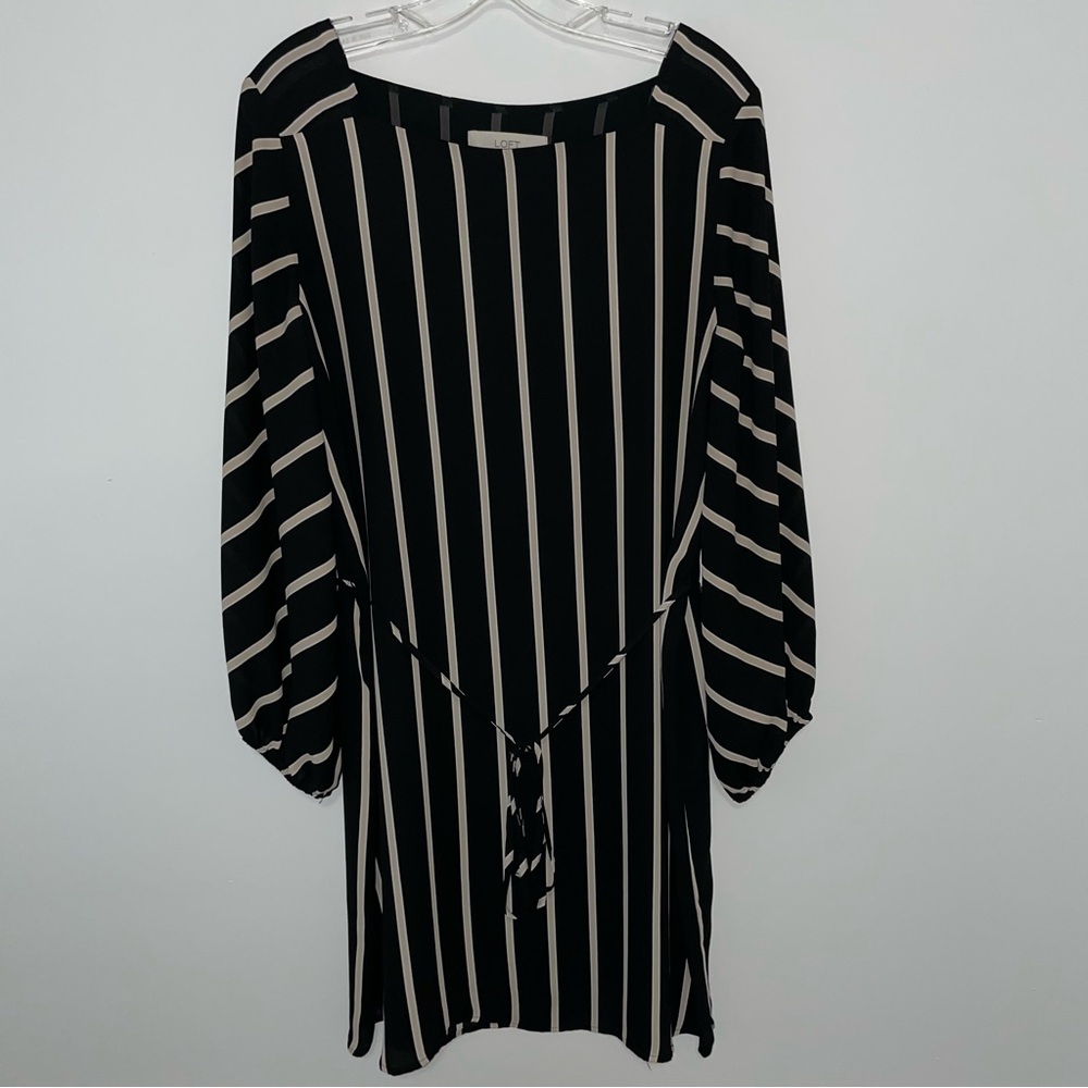 Loft Womens Dress Medium Straight Stripped Office